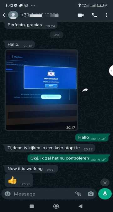 screenshot of costumers agence iptv